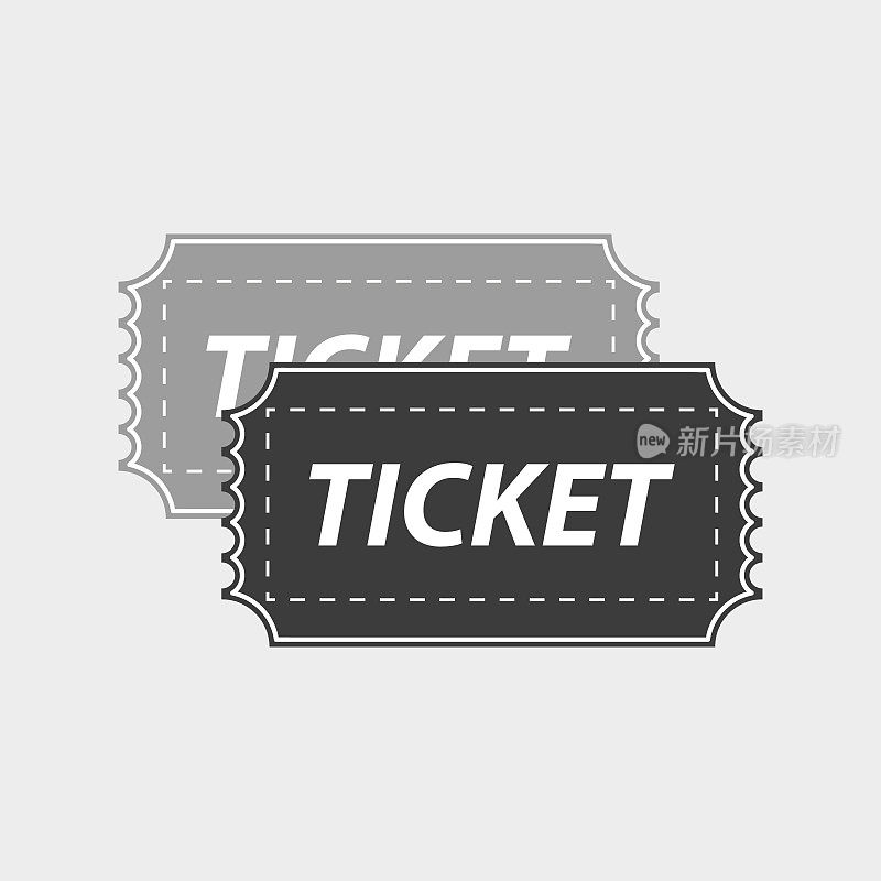 Ticket Icon Vector EPS 10 Illustration